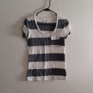 Grey and white tshirt